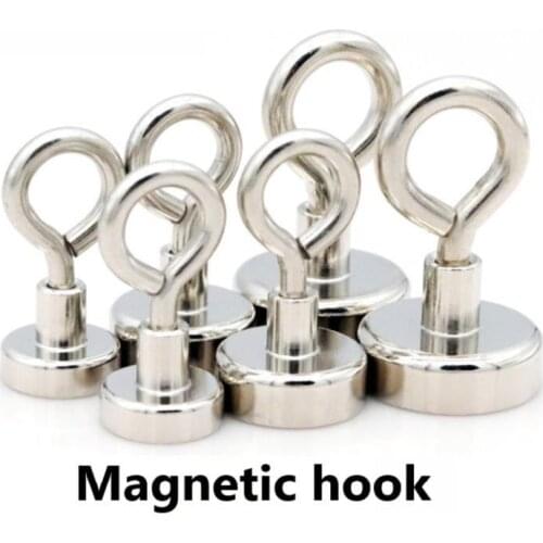 Super Strong Neodymium Magnet Pot Fishing Salvage Magnet Round Powerful Magnetic bathroom