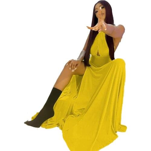 SUWA Yellow Summer Dresses