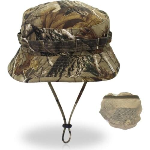 Multicam Tactical Fisherman Hats Foldable Airsoft Sniper Camouflage Fishing Cap Outdoor Hiking Sun Protector Fisherman Cap