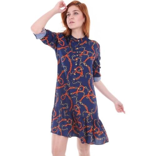 Crew Neck Patterned Tunic 2021 Summer Spring Muslim Clothing Women 'S Scarves Islamic Hijab For Muslim Women Tunik