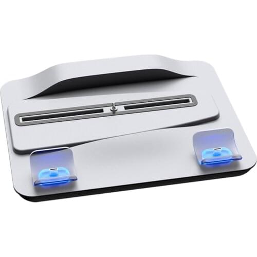 Vertical Bracket Suitable For Sony PS5 Host Cooling Fan Base For PS5 Double Handle Charging Station With LED Light