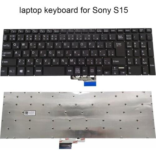 Japan Replacement keyboards for Sony VAIO S15 VAM18K70J0 920 AEMS5J000103A JP Japanese black non-backlit notebook PC repair part