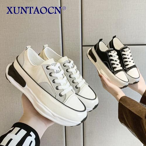 Shoes Woman 2021 Designer Brand Luxury Women Round Toe Tennis Female Clogs Platform Casual Sneaker New Modis Small Breathable
