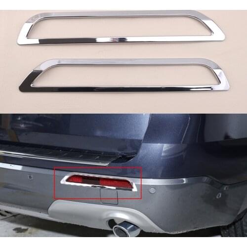 1 Pair Left & Right Side ABS Car Chrome Rear Fog Light Lamp Styling Cover Trim Fit for Ford Explorer 2020