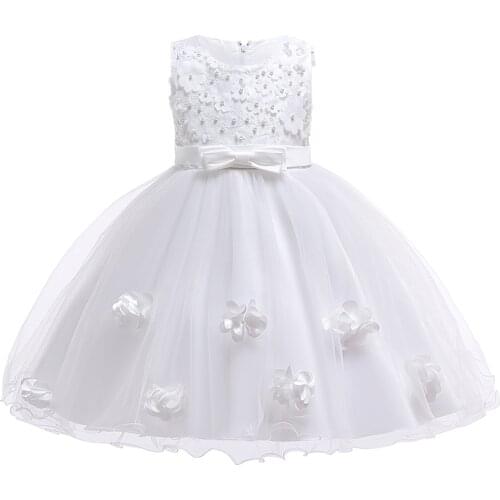 2021 Little Bridesmaid Girl Dress Kids Dresses For Girls Clothes Tutu Princess Dress Party Wedding Dress 2-10 Years Dropshipping