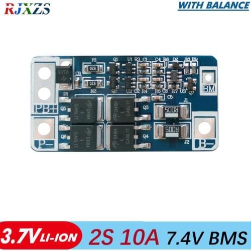 2S 10A Li-ion 8.4V 18650 DIY BMS PCM battery protection board bms pcm for li-ion lipo battery cell pack