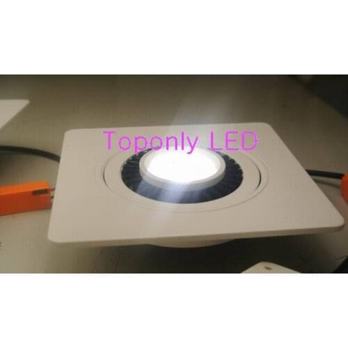 360 adjustable led downlight 7w Bridgelux cob led down lighting lamp CRI>80 UL led driver AC100-240v 100pcs/lot free shipping