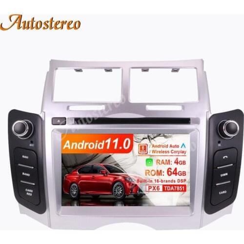 Android 10.0 4+64 Car DVD Player Radio Car GPS Navigation System For Toyota Yaris 2005-2011 Auto Multimedia Player Stereo Radio