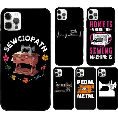 Sewing Machine Phone Case For iPhone 11 Pro Max 12 mini 6S 7 8 Plus X XS Max SE 2020 XR Cover Coque