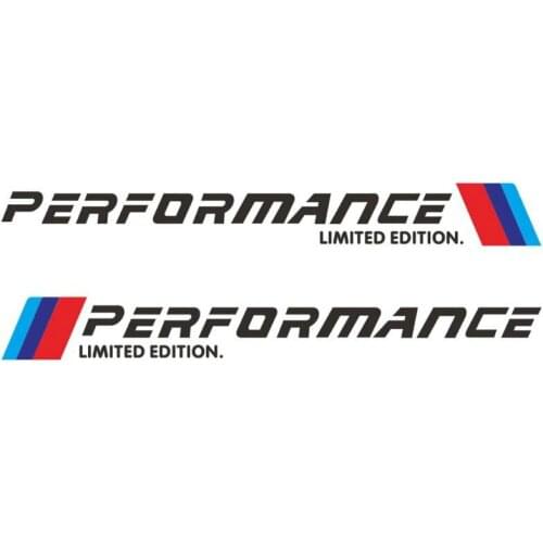 Dawasaru 2x Car Sticker Performance Limited Edition Side Door Decal Universal Suitable for All Vehicles on The Market,50cm*6cm