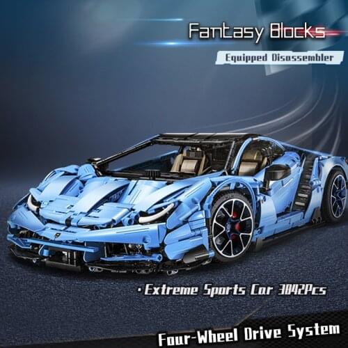 CADA Brick Sport Vehicle Building Blocks,1:8 Scale Lamborghinis City Technic Racing Car Toy Kids Gift DIY Master MOC 39933 Thijs