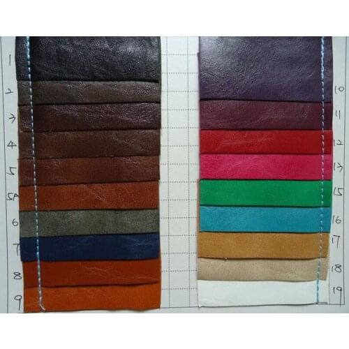 Synthetic PU oily hand-touching Crazy Horse for leather material