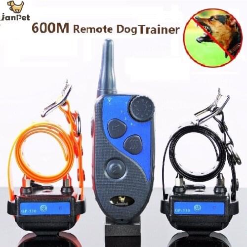 JANPET 600 Yards Remote Dog Training Shock Collar Rechargeable Waterproof Adjustable Static Stimulation, Tone and Vibration