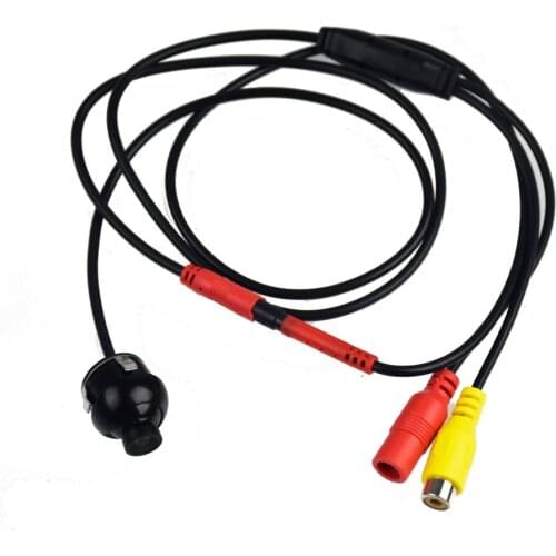 360 Rotate Mini Car Rear View Camera Waterproof HD CCD Mirror Image Convert Line Backup Reverse Camera