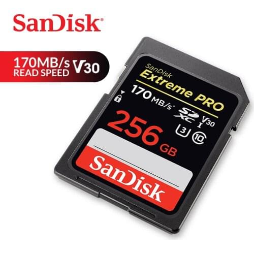 SanDisk Memory Card Extreme Pro SDXC SD Card 95MB/s Read 90MB/s Write 256GB C10 U3 V30 UHS-I 4K For Camera (SDSDXXY-256G-ZN4IN)