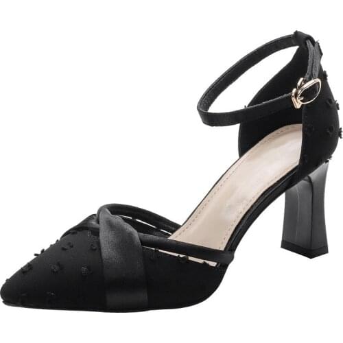 2021High Heels Dress Shoes Sandals Pointed Toe Women Party Shoes Bride Women Heels Classy Sexy Korean Fashion Heels