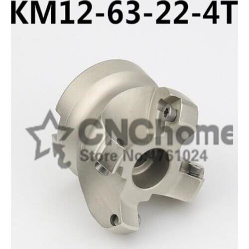 KM12 63-22-4T 45 Degree Shoulder Face Mill Head CNC Milling Cutter,milling cutter tools,carbide Insert SEHT1204
