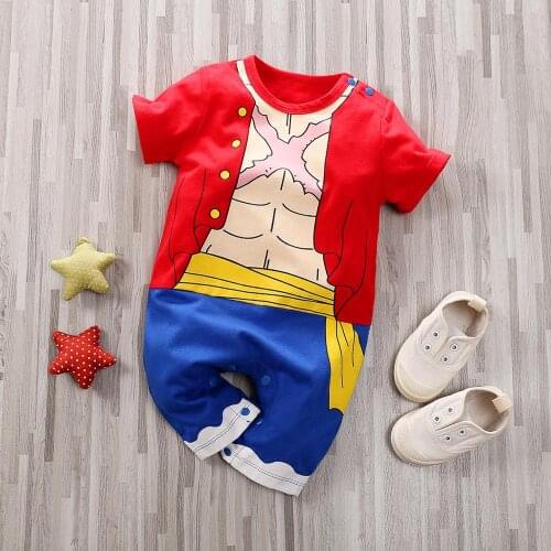 Summer Newborn Baby Boy Clothes Romper New Born Boys Rompers Anime Onesie Infant Jumpsuit Kids Designer Outfit One Piece Costume