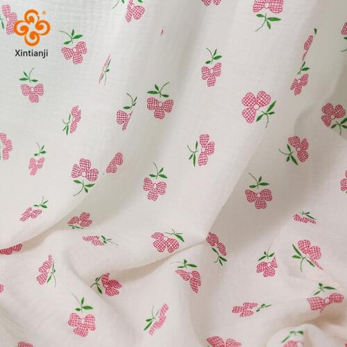 Childrens Clothing Production Materials 100% Cotton Gauze Fabric For Sewing Home Wear And Pajamas
