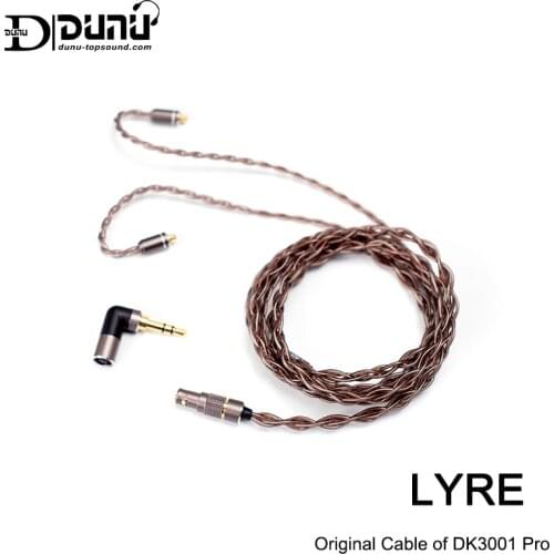 DUNU LYRE High-Purity OCC Copper Upgrade Cable,Original Cable of DK3001 Pro,with Catch-Hold MMCX Connector,2.5/3.5/4.4mm