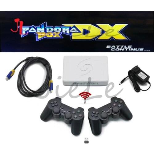 Original Pandora Box DX wireless game controller set, Arcade PCB 3000 in 1 record high score/pause/save function 3D video game