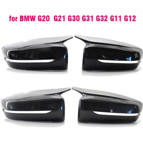 LHD Carbon Fiber Exterior Side Rearview Mirror Cover Trim For BMW 3/5/6/7/8-Series G11 G12 G14 G15 G16 G20 G21 G30 G31 2019 2020