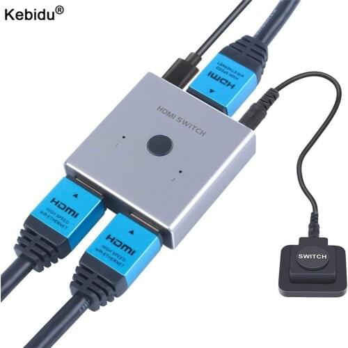 New Arrival 4K HDMI-compatible Switcher 60Hz Splitter Bi-Direction 1x2/2x1 Adapter 2 in 1 out For PS4/3 TV Box HDTV Projector