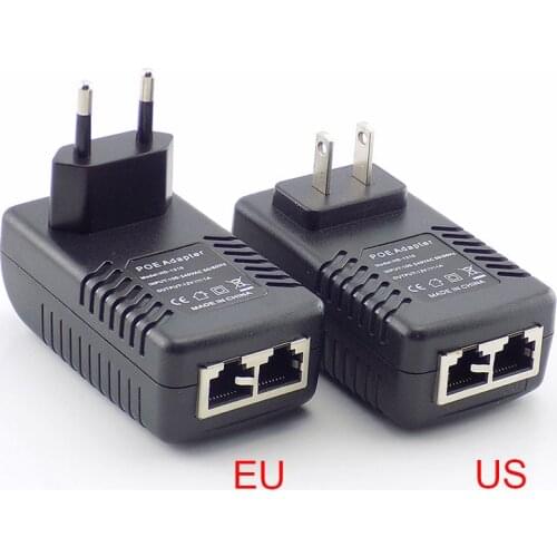 12V 1A POE Injector Wall Plug POE Switch Power Supply Adapter Wireless Ethernet Adapter For IP Camera CCTV US/EU Plug H10