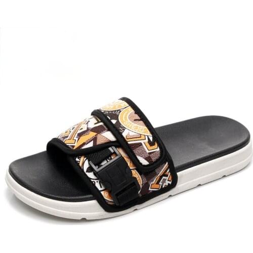 Couple Slippers Women Outer Wear Flat-Bottomed Thick-Bottomed Non-Slip Wear-Resistant Casual Shoes Flip-Flops Men Summer Sandals