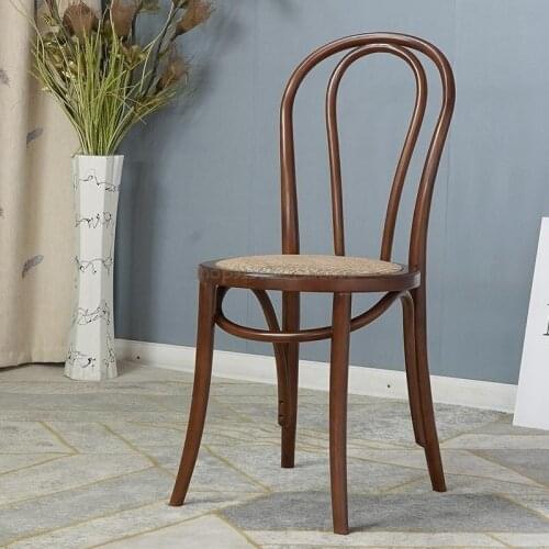 Backrest Dining Chair Nordic Solid Wood American Home Simple Light Luxury Dining Chair Desk Chair Creative Negotiation