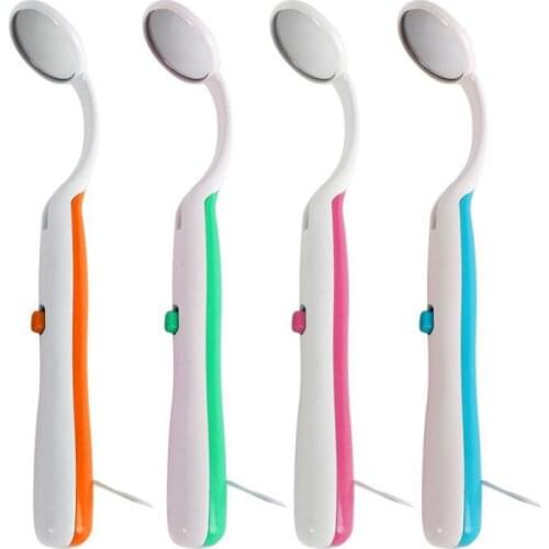 1Pcs LED Light Teeth Oral Dental Mirror Super Bright Mouth Mirror Illuminated Tooth Care Tool Oral Hygiene Machine