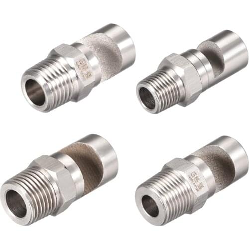 Uxcell 1 Piece Floodjet Tip, 1/8BSPT 1/4BSPT 3/8BSPT 1/2BSPT Stainless Steel Wide Angle Flat Fan Nozzle