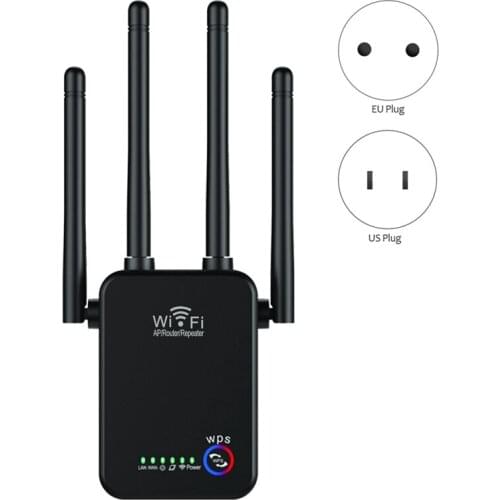 Wifi Repeater Signal Amplifier 300M Wireless Router 802.11N Network Expansion Booster Four Antenna