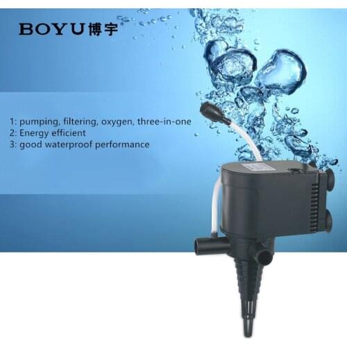 1 piece submersible pump for aquarium BOYU SP-1800 multifunctional aquarium water pumps fish tank filter pump air pump