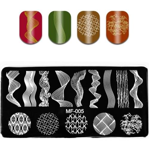 10pcs Nail Art Stamping Plate,Stainless Steel Manicure Image Stencil Polish Printing Nail Beauty Stamp Template +1pcs stamper