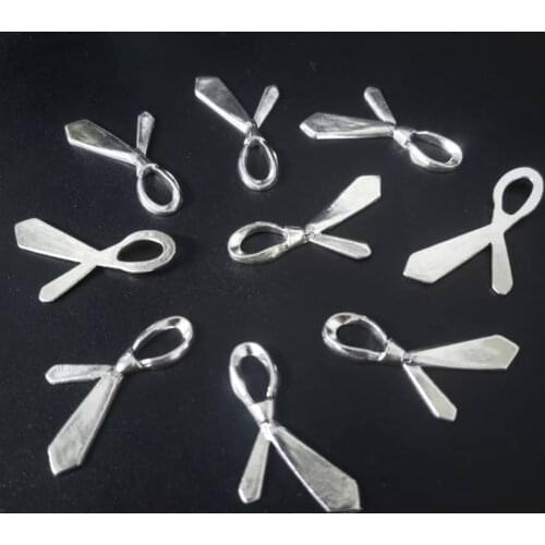 25pcs Antique Silver Alloy Necktie Charms Pendants For Bracelet Necklace Jewelry Making DIY Handmand Craft 21x38mm