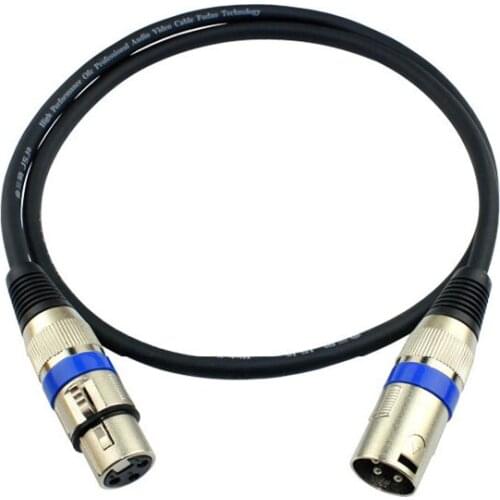 3 Pin XLR Male to XLR Female Black Microphone Cables XLR Microphone Cable Patch Cords for speaker systems mixing boards preamps