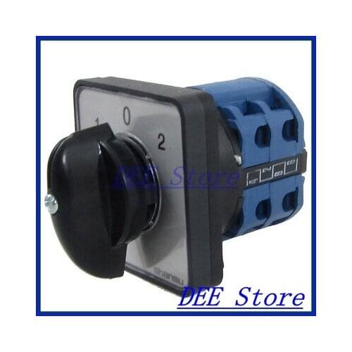 440VAC 240VAC 8 Screw Terminals on-off-on Rotary Selector Combination Switch