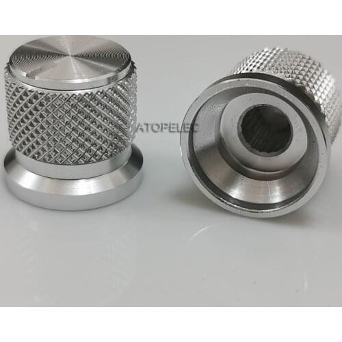 5pcs 17*16mm Solid Full Aluminum Knob HiFi Audio AMP DAC CD Potentiometer Volume Control 6mm Knurled Shaft CNC Machined Anodized
