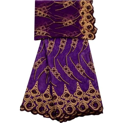 African Bazin Riche Getzner Lace Fabric 2018 New Design Embroidered High Quality French Tulle Lace With Guipure Lace Fabric 1301