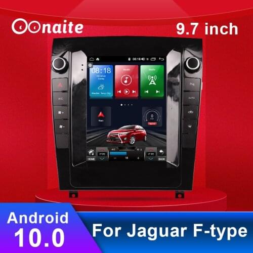 Automotive Multimedia For Jaguar F-Pace 9.7 Inch Car GPS Navigator Android 10 Latest Map Sat NavCar Navigation FM Radio Player