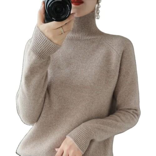 BELIARST Turtleneck sweater women winter jumpers knit female long sleeve thick loose pullover tops 2021 de lana y mezclas