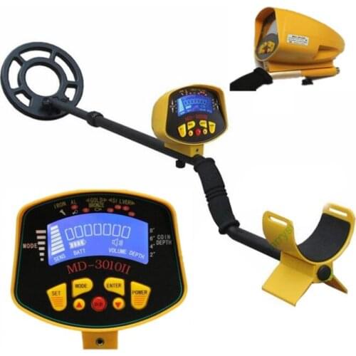 Free shipping! Professional Ground Metal Detector,Iron Gold Silver Treasure Detector with Large LCD Screen Display MD3010II
