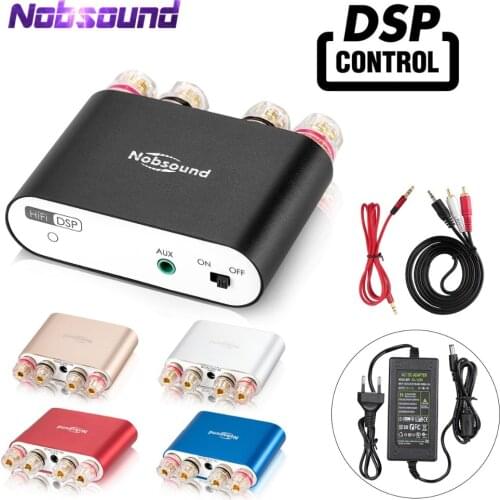 2020 Nobsound NS-10G PRO Hi-Fi DSP Digital Amplifiers Stereo Mini Bluetooth 5.0 Home Audio Power Amp 50W*2 With Power Adapter