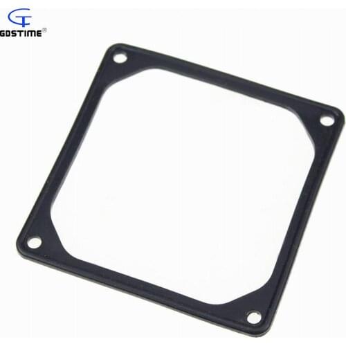 Gdstime 1 Piece 8cm 80mm PC Case Fan Anti Vibration Gasket Silicone Shock Absorption Pad Reduce Noise Black 80x80mm x 2mm