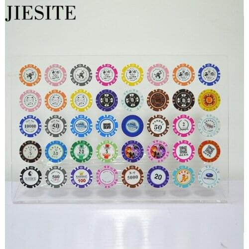 Customized Clay/Iron/ABS Poker Chips Casino Chips Hold'em Poker Monte Carlo Crown Poker Chip Customizable Design LOGO 14g