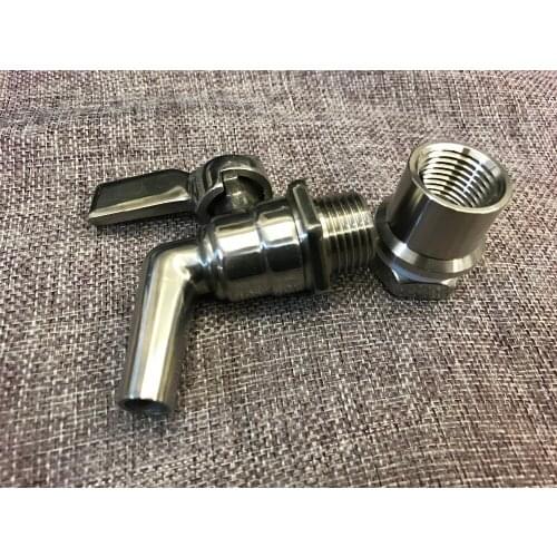 Stainless Steel Brew Beer Faucet tap Keg Fermenter Fridge Kegerator with quick disconnect Homebrew