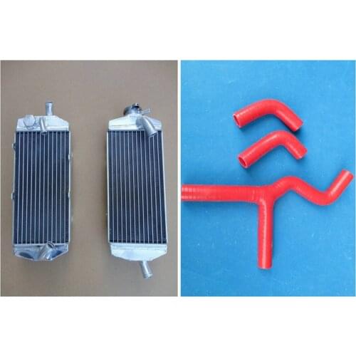 Aluminum Alloy Radiator + Hose 2003-2006 For KTM 400 450 525 SX/MXC/EXC 2003 2004 2005 2006