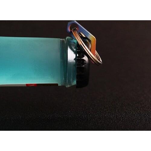 Mini Rainbow Beer Opener Keyring Stainless Steel Wine Opener Titanium Alloy Beer Opener Keychain