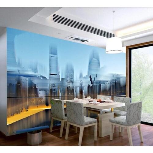 Bacal 3D Wallpaper Mural City Building Night Landscape Photo Wall Mural Bedroom Cafe Background Wall Papers Papel De Parede Sala